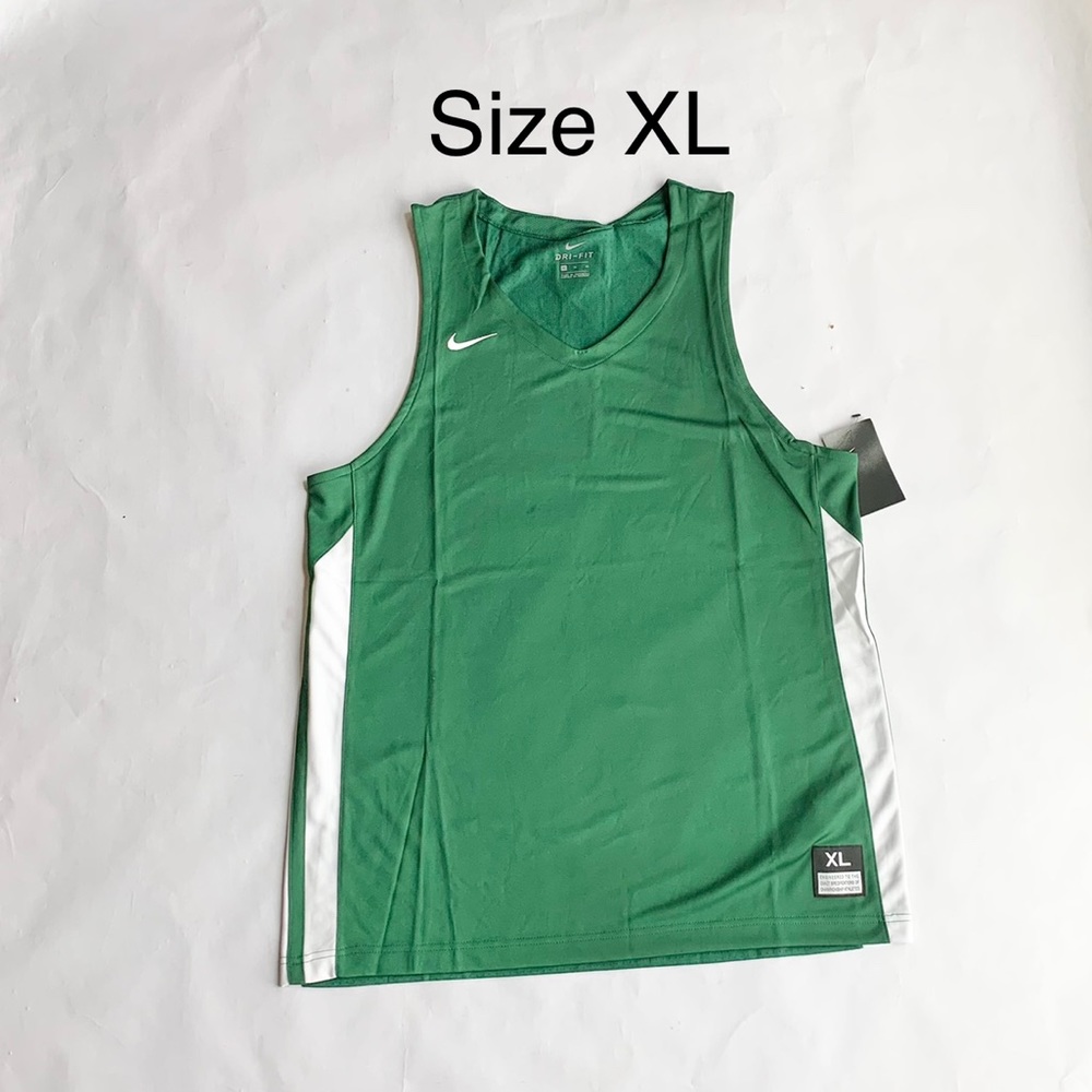 NWT Nike Men’s Dri-Fit Basketball Jersey Green Sz XL